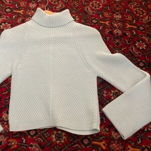 Maeve Light Blue Turtleneck Sweater